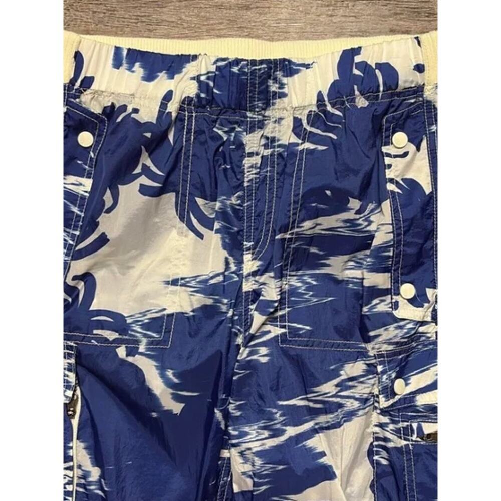 NWT Free People FP Movement Color Burst Embroidered Hike Pants Small Blue White - Picture 10 of 10